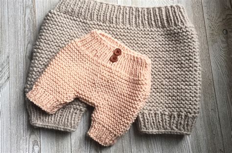 Beginner Easy Knit Baby Pants Pattern Garter Stitch kids | Etsy