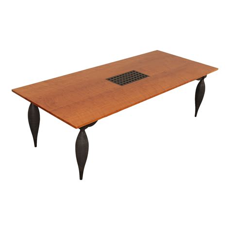 John Eric Byers Post Modern Hand Crafted Cherry Expandable Dining Table | Chairish