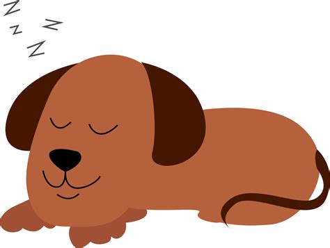 Sleeping dog, illustration, vector on white background. 13720820 Vector ...