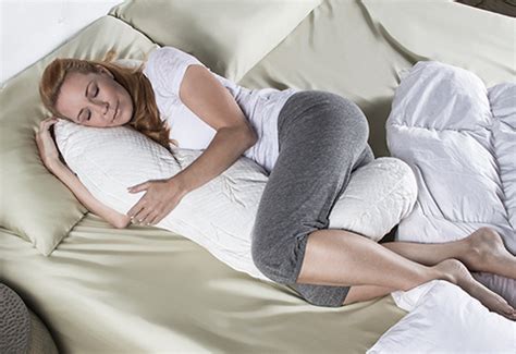 Memory Foam Couples Snuggle Pillow @ Sharper Image