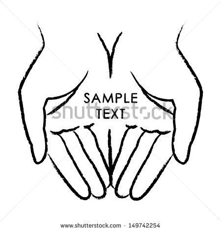 Woman Open Hand | Giving Hands Logo Vector hands icon - stock | icon ...