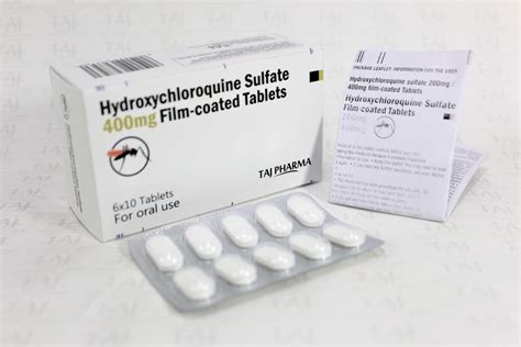 Hydroxychloroquine sulphate 400mg tablets ? Manufacturers ? Taj Pharma, Suppliers ...