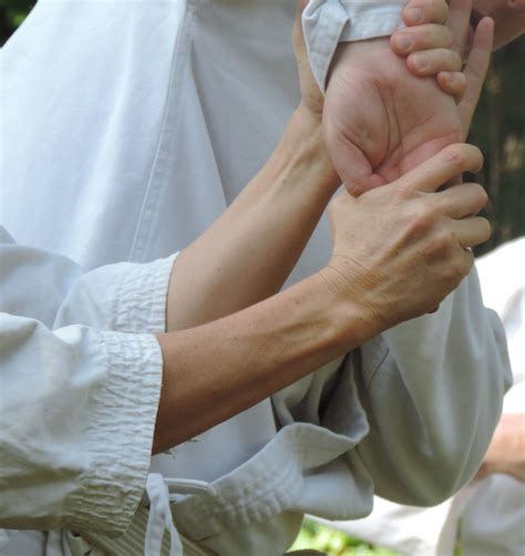 Sankyo... Aikido practice in the forest in Hogsback, South Africa. 'Aikido techniques' ...hand ...