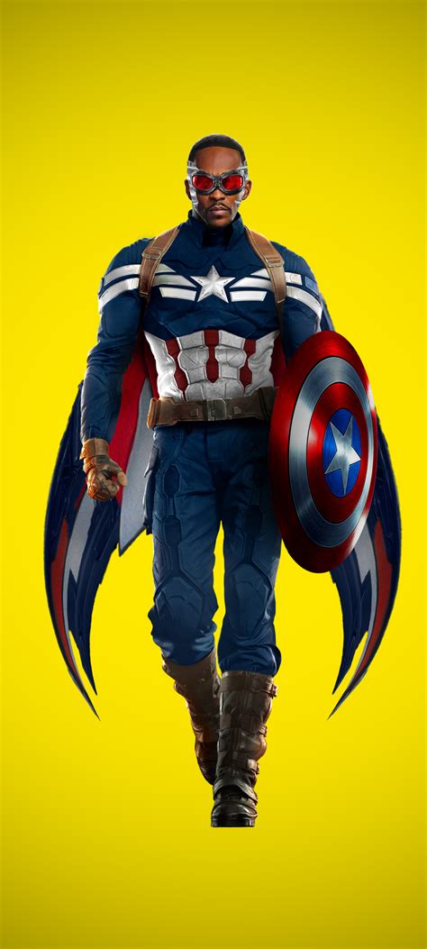 1080x2400 Resolution Falcon As Captain America Art 1080x2400 Resolution ...