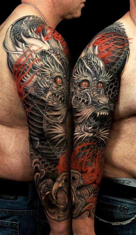 Pin by Jay Warren on Skull & Bones | Dragon sleeve tattoos, Tattoo sleeve designs, Dragon sleeve ...