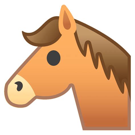 Cara de caballo clipart. Dibujos animados descargar gratis. | Creazilla