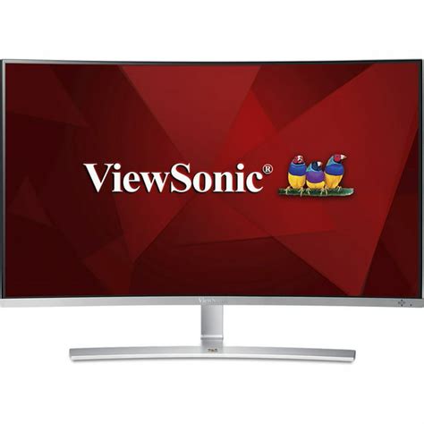 ViewSonic VX3216-SCMH-W 32 Inch 1080p 1800R Curved Monitor with Dual Speakers HDMI DVI and VGA ...