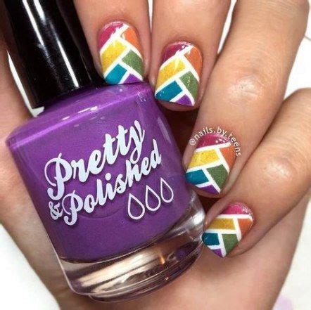 Trendy nails short matte hair style 36 ideas | Rainbow nails, Rainbow ...