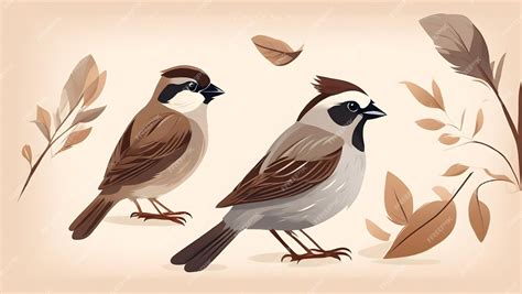 Premium AI Image | Sparrow Bird Illustration AI Generative