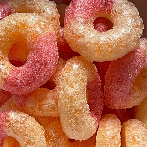 Freeze Dried Peach Rings Sweet Sour Crunchy Treat Gift Bag | Etsy