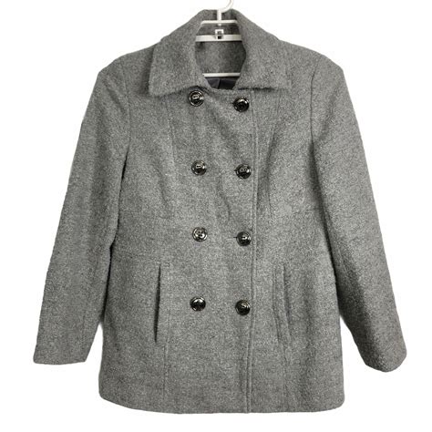 Lupin Claire Coat | Ludivine Sagnier Lupin Grey Peacoat - Movie Jackets