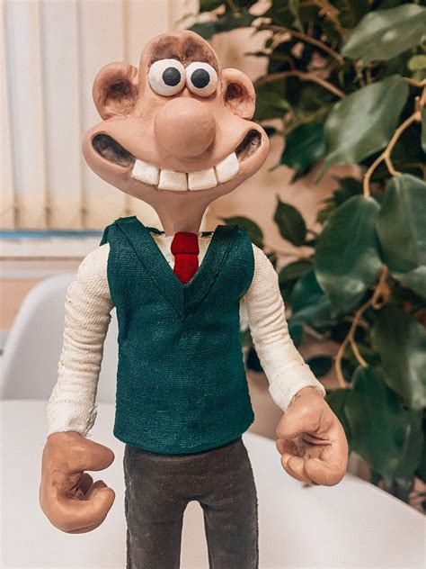 Wallace and Gromit plush Wallace Art dol Unusual Gift friend | Etsy