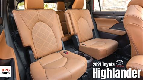 2021 Toyota Highlander Platinum Harvest Beige and Glazed Caramel Interior - YouTube