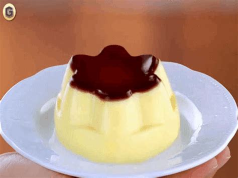 Custard Pudding GIFs - Find & Share on GIPHY | Tiny food, Custard ...