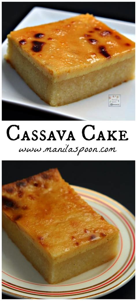 Cassava Cake with Creamy Custard Topping - Manila Spoon