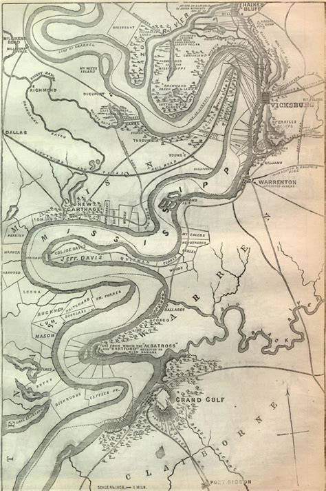 Vicksburg Battle Map