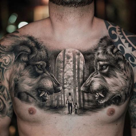 Tattoo Ideas (@tattooideas123) | Twitter | Chest tattoo men, Chest tattoo ideas, Cool chest tattoos