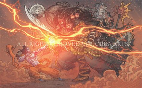 Buy Ram Ravan Battle Canvas Art Print by Vimanika Arts. Code:PRT_6900 ...