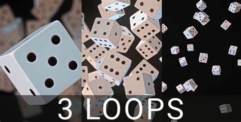 Floating Dice Loops, Motion Graphics | VideoHive