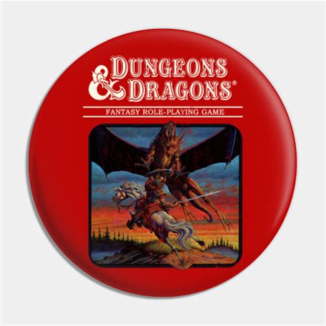 Dungeons and Dragons Retro Cover - Dungeons And Dragons - Pin | TeePublic