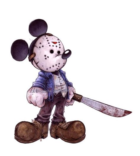 Mickey~as Jason | Disney horror, Creepy disney, Horror cartoon