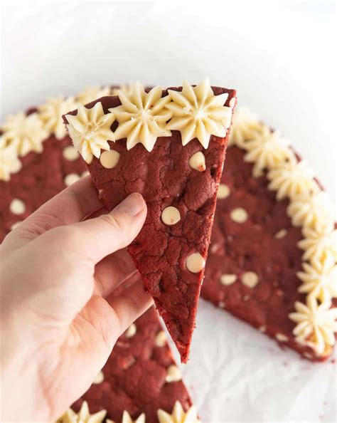 Red Velvet Cookie Cake - Design Eat Repeat