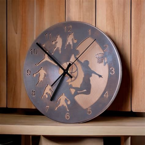 Flame Painted Copper Wall Clock | CU-COPPER DESIGN