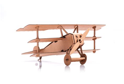 Eco friendly cardboard airplane construction kit