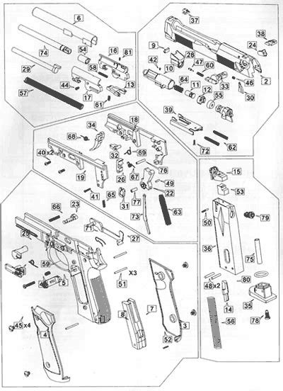 Product Schematics for HFC M190 Combo Metal Semi Auto Pistol Rail Ver. | Pyramyd Air