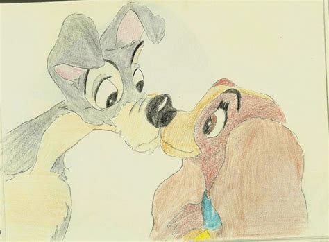 Most beautiful movie kisses: Lady and the Tramp by LeKawetjen on DeviantArt