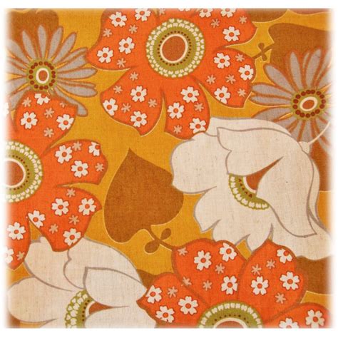 retro 60's 70's fabric | love 70s inspired retro floral prints | Retro floral, Floral prints ...