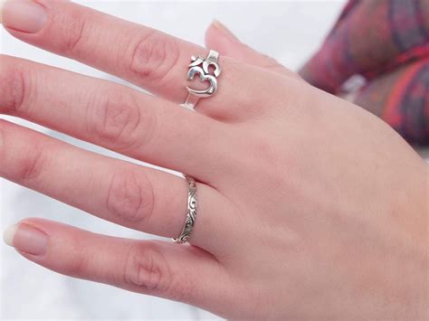 Om Ring Sterling Silver Ring Yoga Jewelry Yoga Ring Ring - Etsy