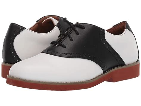 Saddle Shoes: Black & White Saddle Oxford Shoes