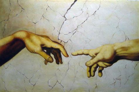 Hands Of God And Adam Painting by Michelangelo Reproduction | iPaintings.com