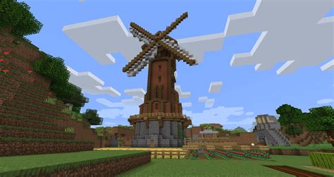 Windmill build I made based on a tutorial by Grian : Minecraft