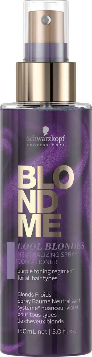 Schwarzkopf BlondMe Cool Blondes Neutralizing Spray Conditioner 150ml ...