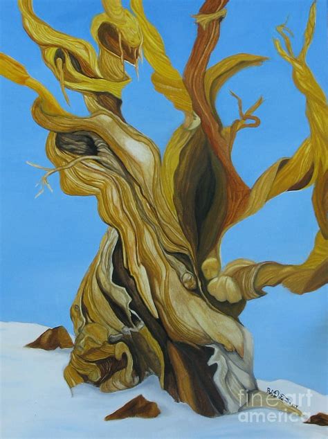 Bristlecone Pine Tree Study #3 Painting by Richard Dotson