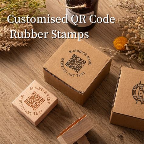 Custom Self Inking QR Code Stamp Custom QR Code Stampqr Code - Etsy