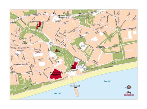 Mapa vectorial Bournemouth eps illustrator - Bc Maps mapa vectorial eps