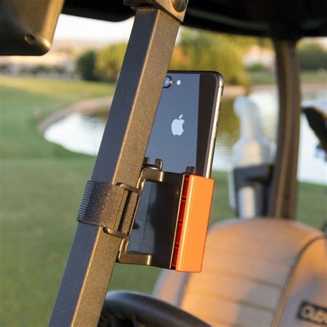 Cell Phone Holder for Golf Carts - Orange Phone Caddy 695924778236 | eBay | Golf cart ...