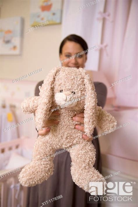 Pregnant women with Stuffed Animals, Stock Photo, Picture And Rights ...