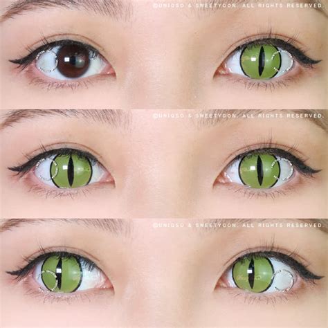 Yellow Demon Eye Contacts | Cat Eye Contacts Colored Contacts – UNIQSO