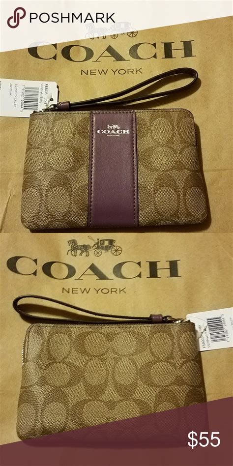 Coach Leather Wristlet | Leather wristlet, Coach leather, Purple bags