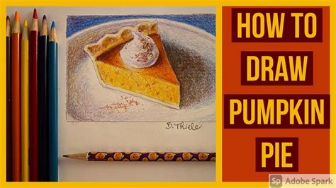 How to Draw Pumpkin Pie - YouTube