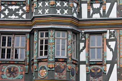 Half Timbered House in Germany Stock Image - Image of stately, pattern: 9053277