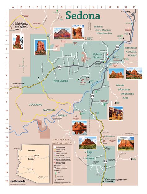 Sedona AZ - Click here to download this map in a PDF format. | Visit sedona, Sedona arizona ...