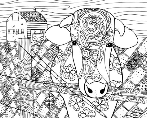 25+ Best Picture of Cow Coloring Page - davemelillo.com | Cow coloring pages, Abstract coloring ...