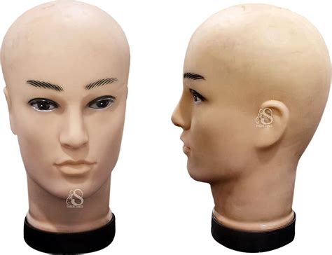 SOHAM SHREE ® : MALE Head Mannequin - Display Stand Hair Wig - Men Head Dummy - | Cap | Face for ...