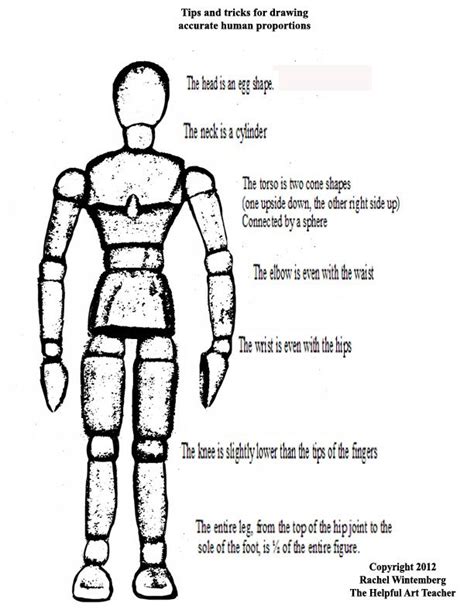 The Helpful Art Teacher: HUMAN PROPORTION: SIMPLIFYING THE FIGURE USING GEOMETRIC FORM ...