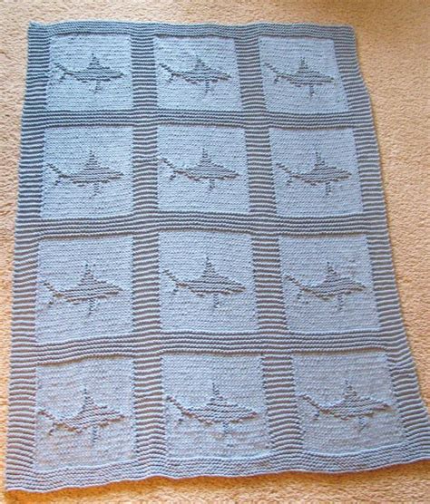 Free knitting pattern for Shark Motif for Cloth or Afghan | Dishcloth ...